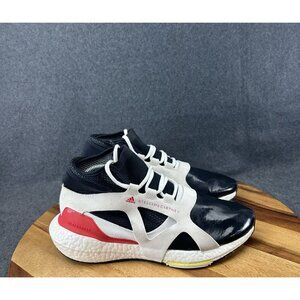 Adidas Stella McCartney x UltraBoost 21 White Black and Red Womens Sz 9 FZ3044